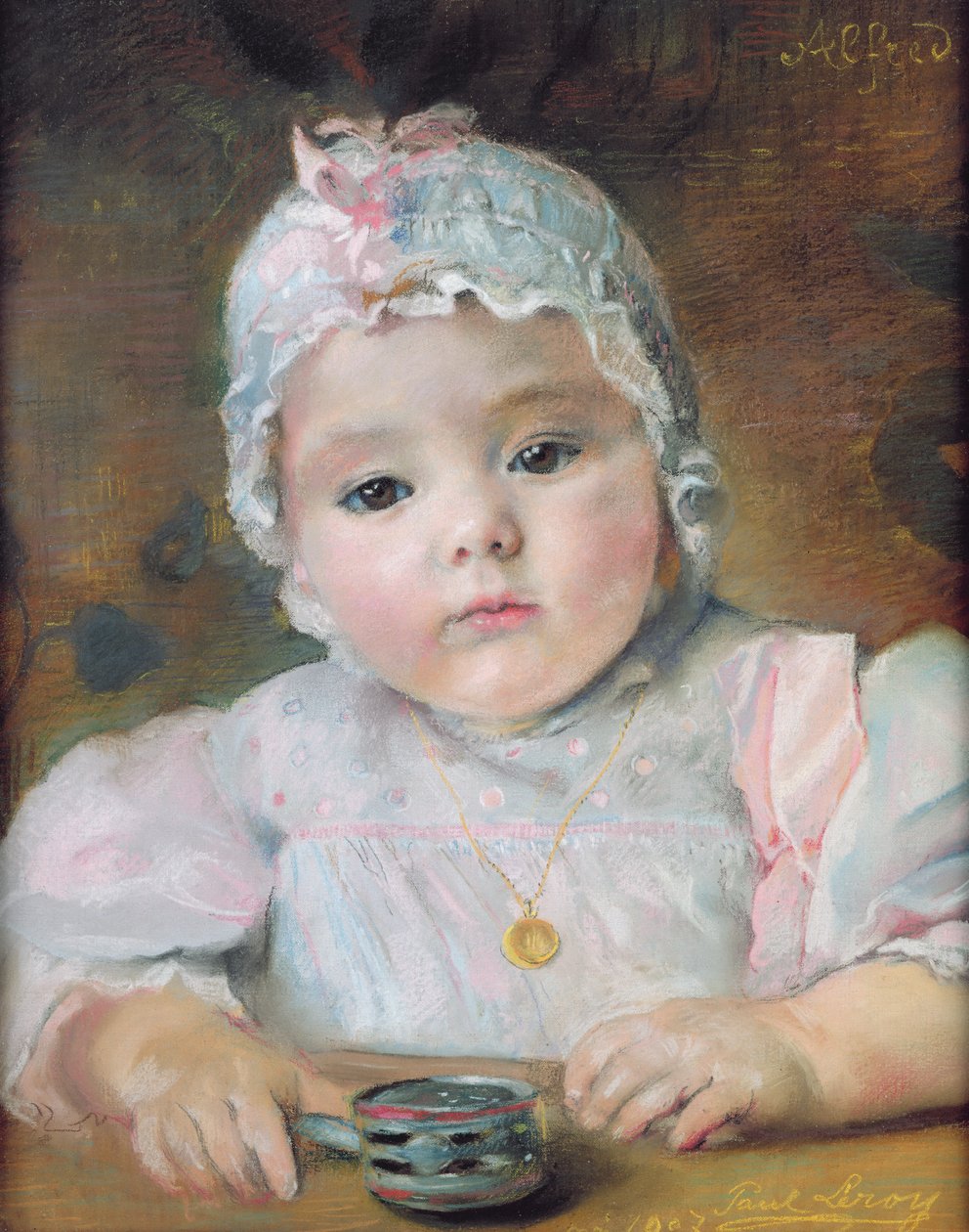 Portrét Alfreda Leroye, 1907 (pastel na papíře) od Paul Alexander Alfred Leroy