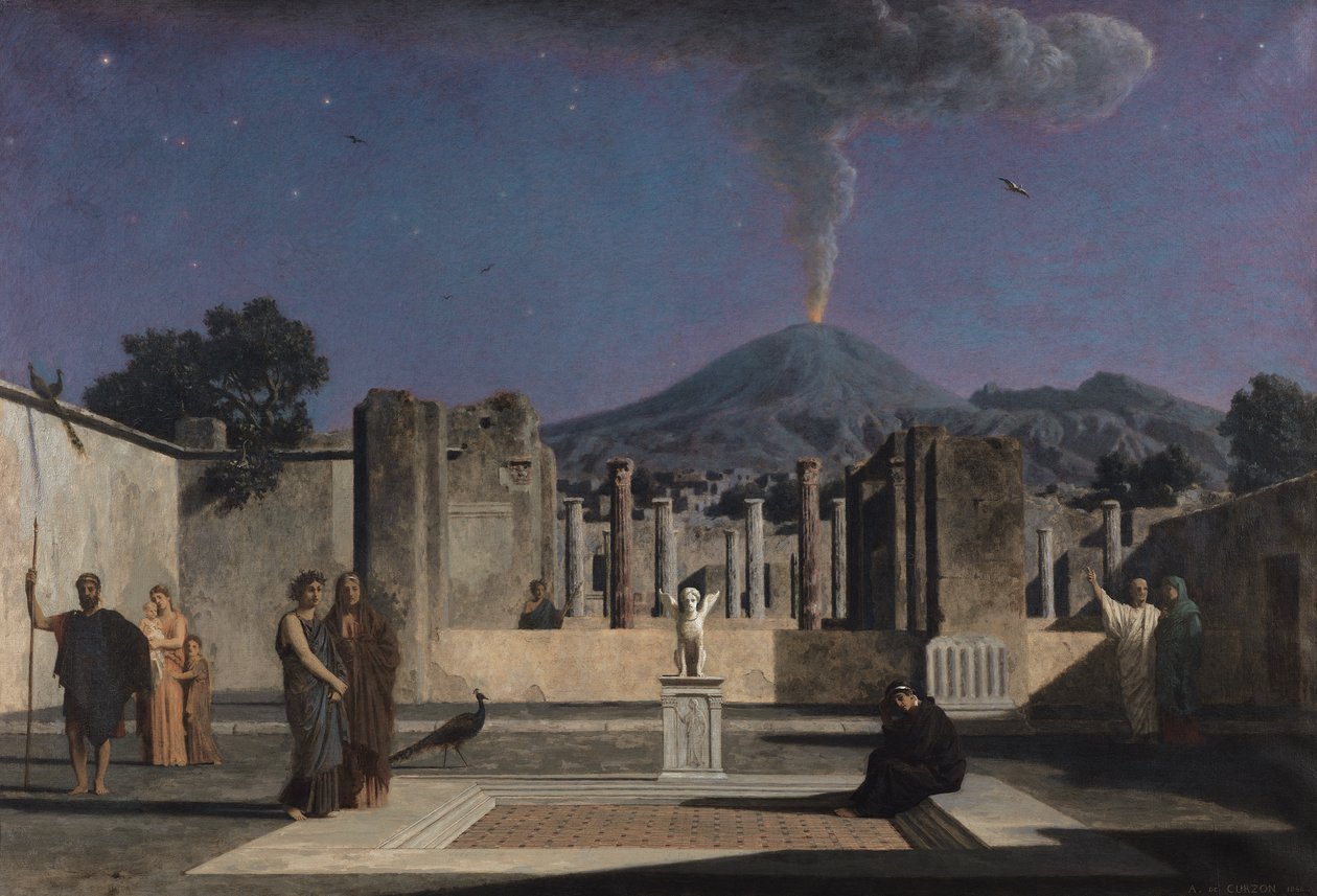 Sen v ruinách Pompejí, 1866 od Paul Alfred de Curzon