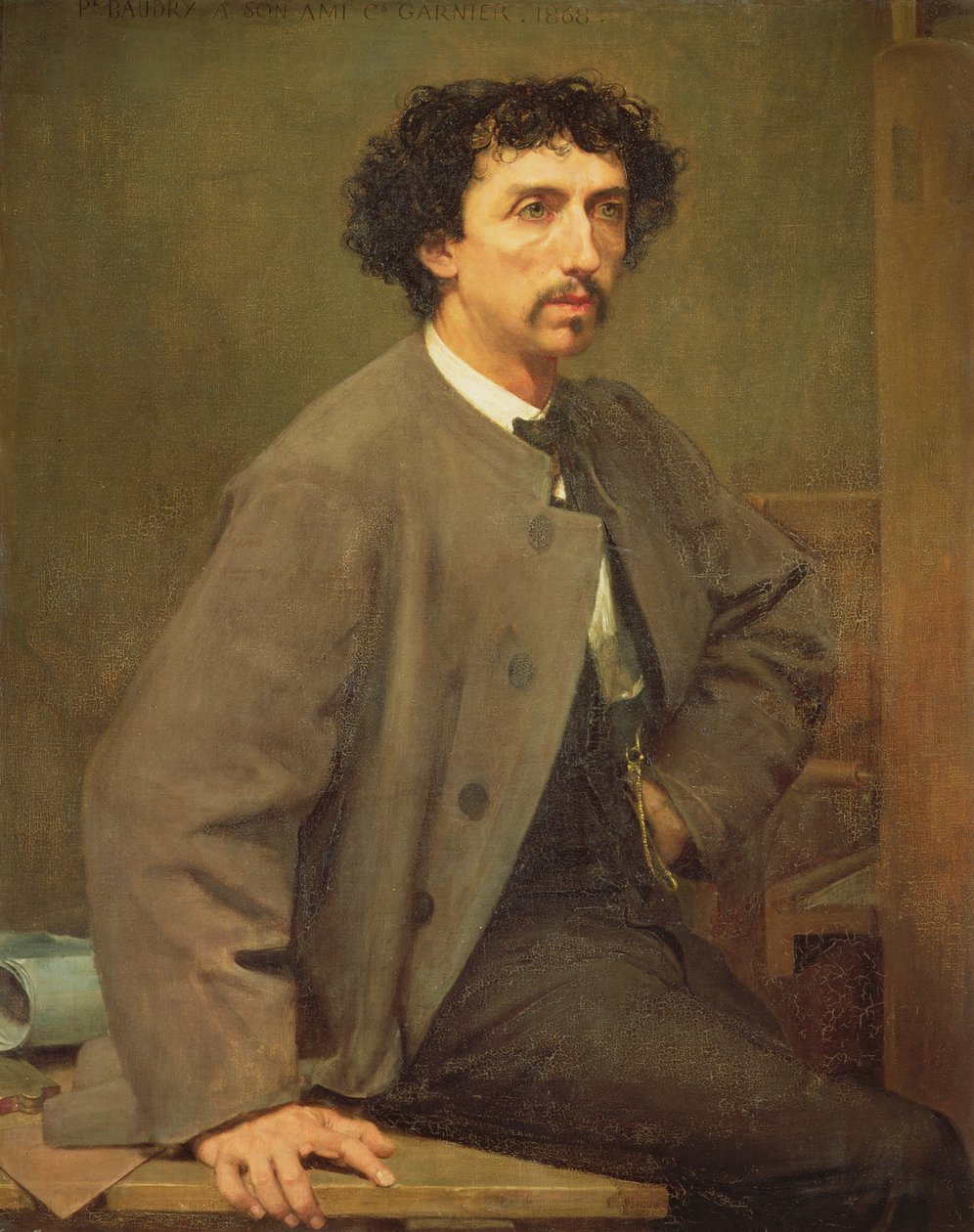 Portrét Charlese Garniera, přítele umělce, 1868 od Paul Baudry