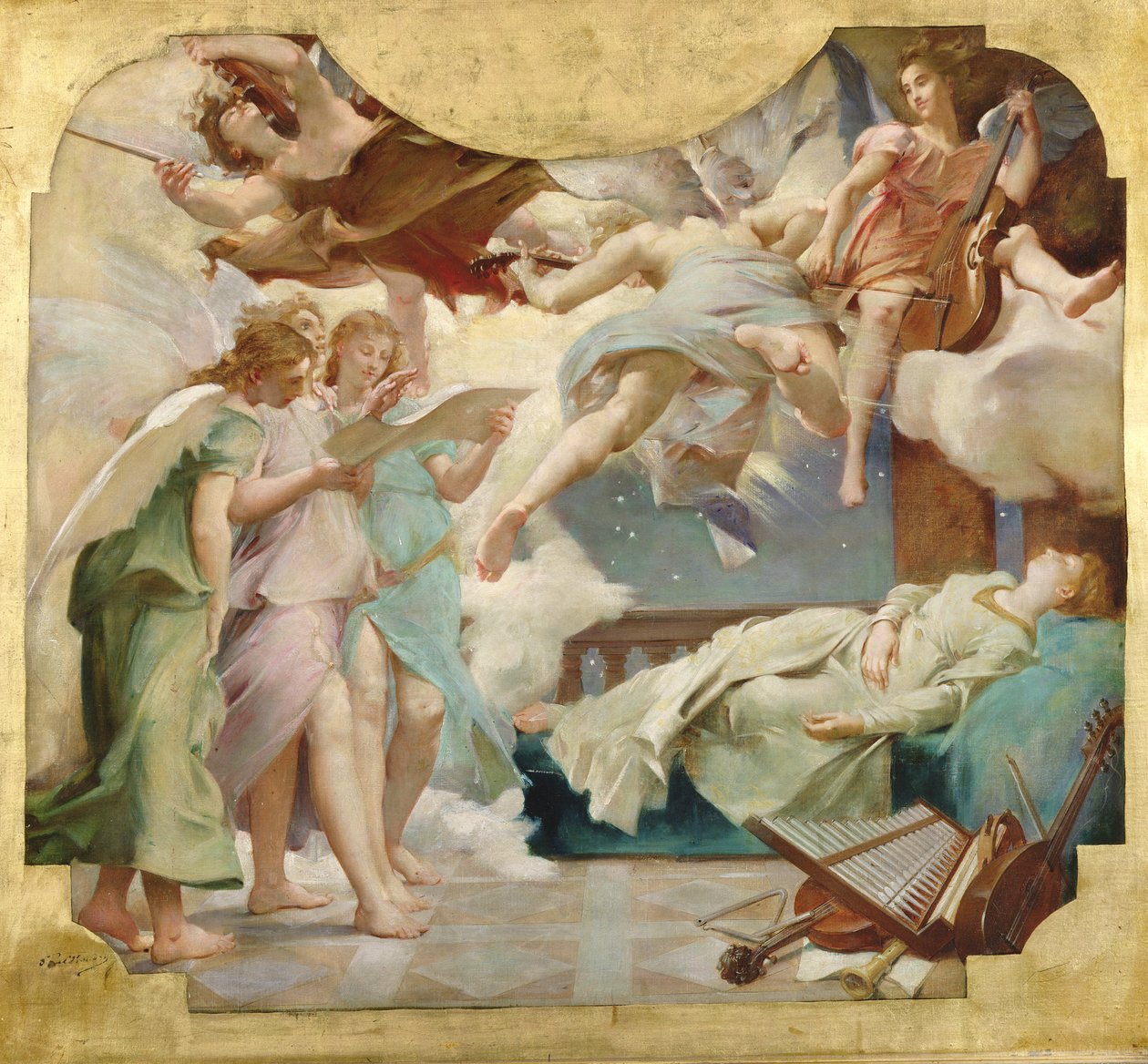 Sen svaté Cecílie od Paul Baudry