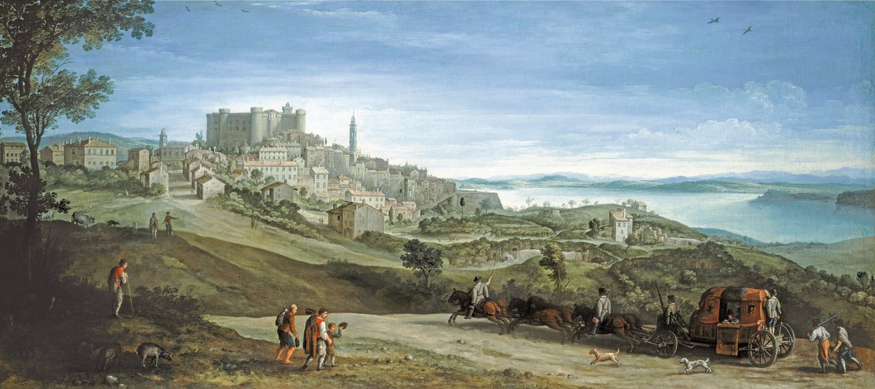 Pohled na Bracciano od Paul Bril