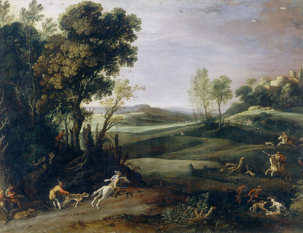 Lov divokých prasat od Paul Bril