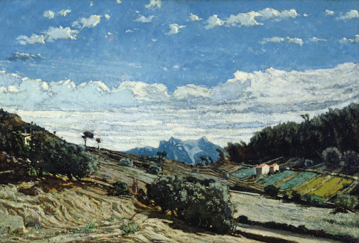 Krajina v Provence, 1860 od Paul Camille Guigou