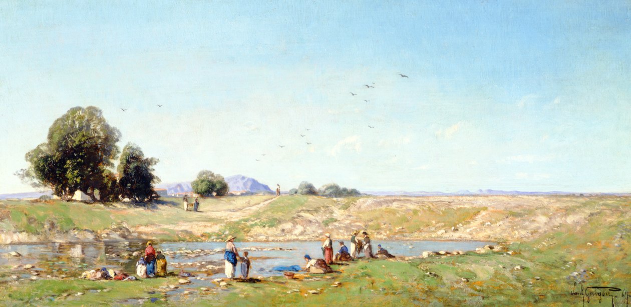 Údolí Durance, 1867 od Paul Camille Guigou