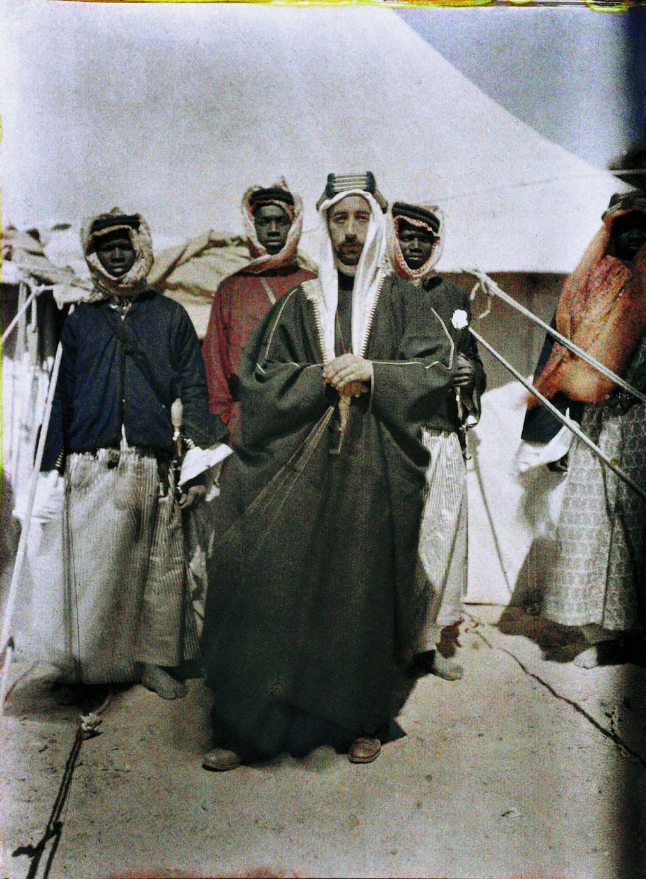 Faisal I z Iráku, Střední východ, 1917 (autochrom) od Paul Castelnau