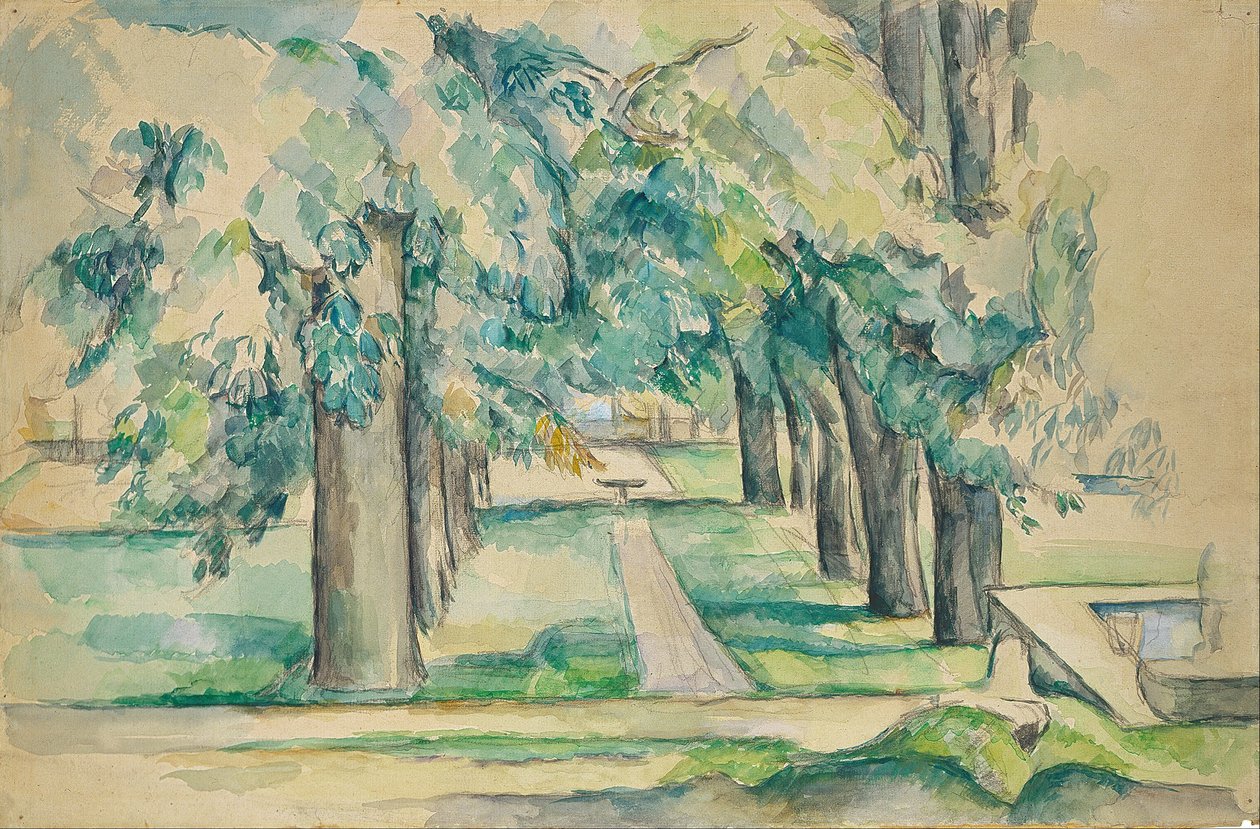 Avenue of Chestnut Trees at the Jas de Bouffan od Paul Cézanne