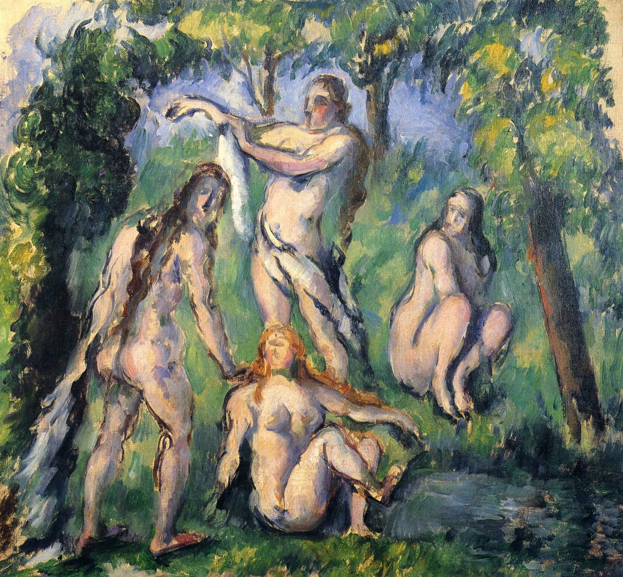 Koupání od Paul Cézanne