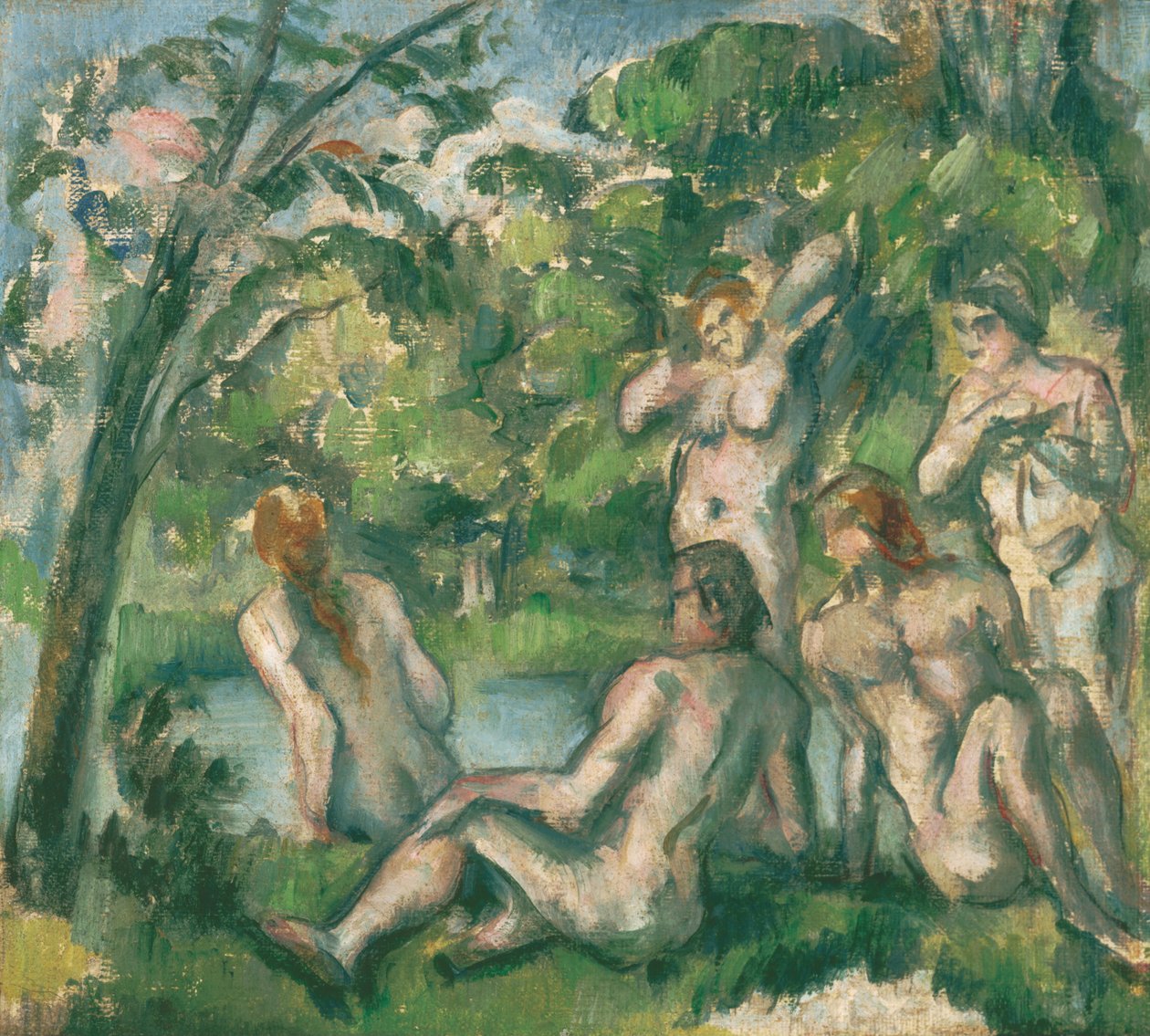 Koupající se od Paul Cézanne