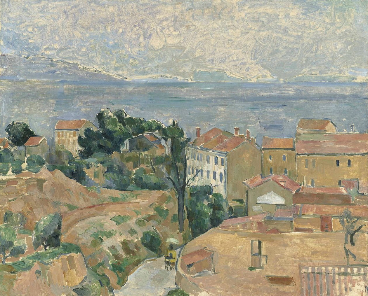 Pohled na LEstaque (oblast poblíž Marseille) od Paul Cézanne