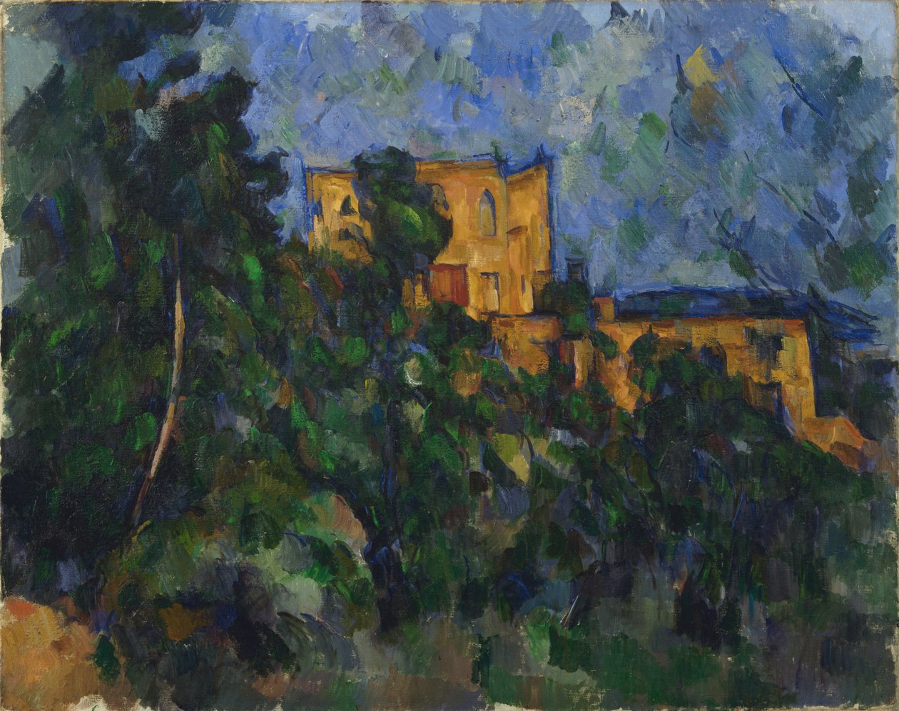 Černý hrad od Paul Cézanne