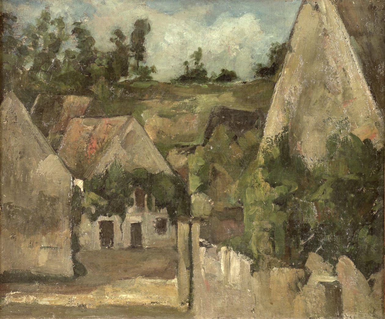 Křižovatka v Rue Remy, Auvers, c.1872 od Paul Cézanne