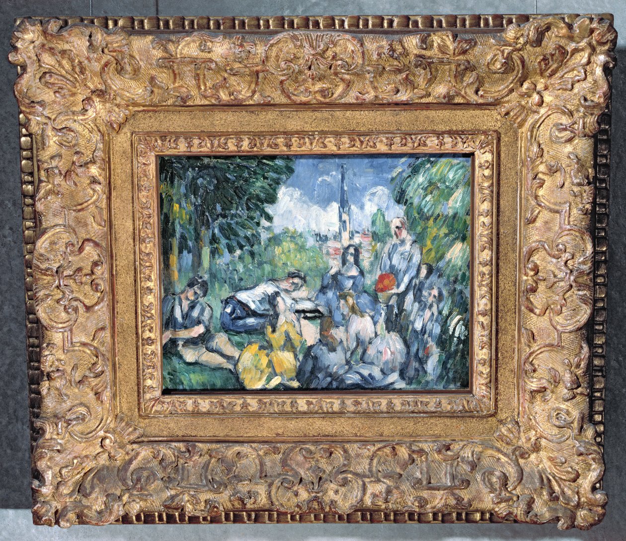Oběd v trávě, 1876-77 (viz také 394903) od Paul Cézanne