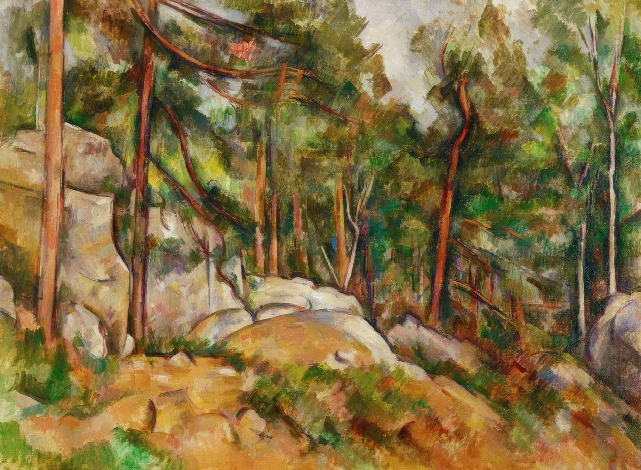 Lesní interiér od Paul Cézanne