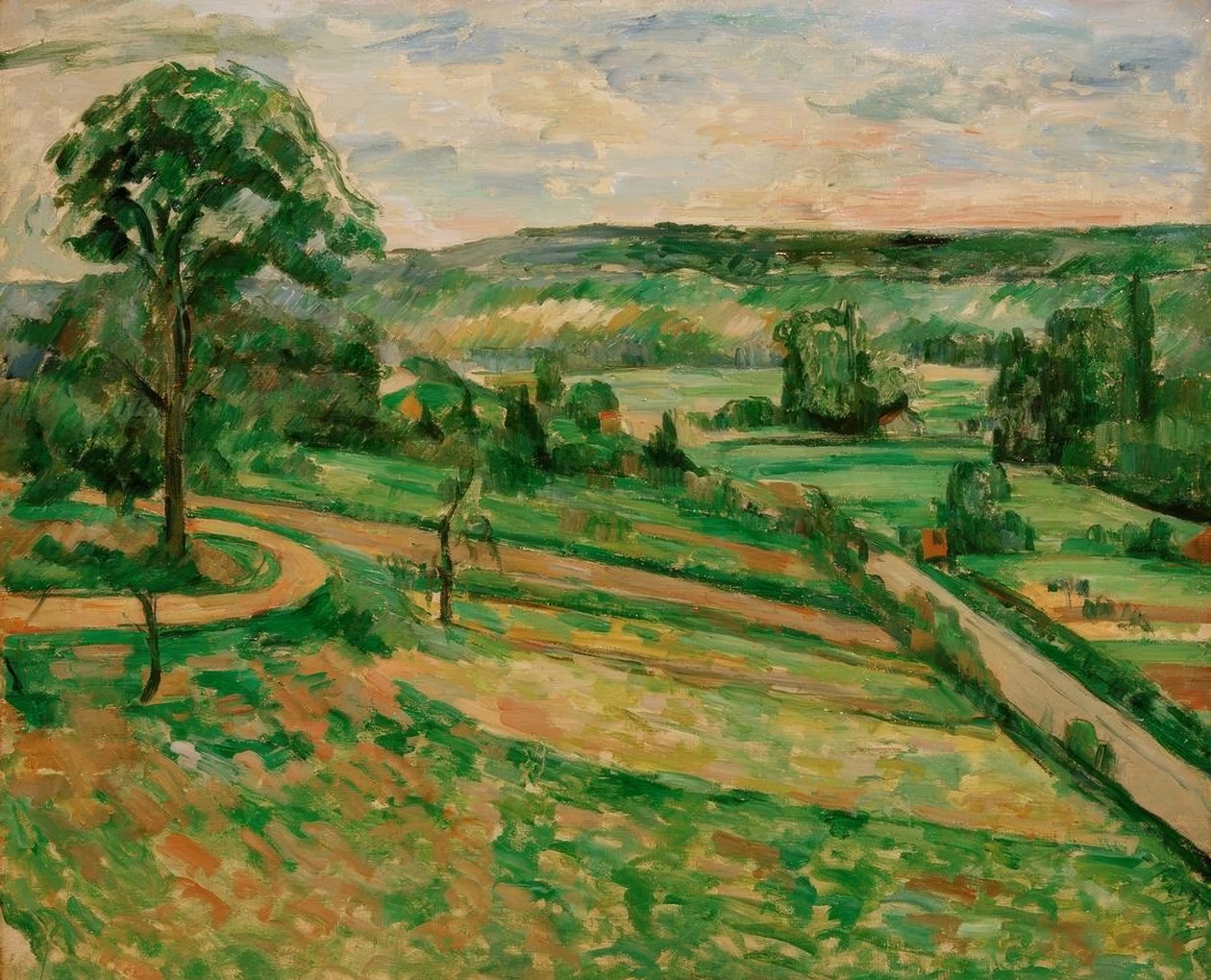 Strom na zatáčce od Paul Cézanne