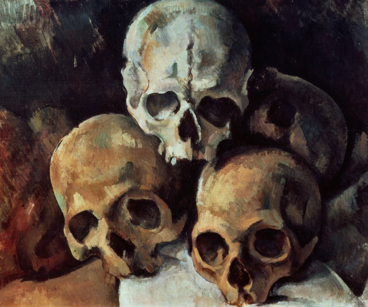 Pyramida lebek, 1898-1900 od Paul Cézanne