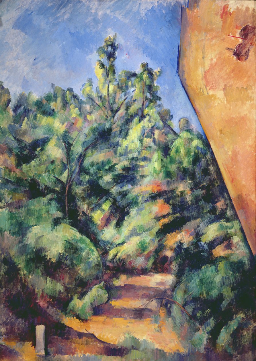 Červená skála, kolem roku 1895 (viz také 287557) od Paul Cézanne