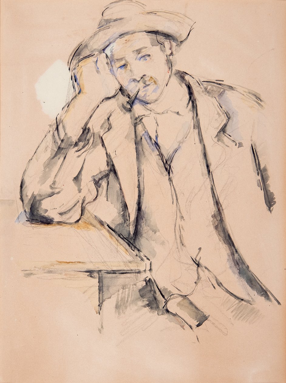 Kuřák (wc na papíře) (viz také 112378) od Paul Cézanne