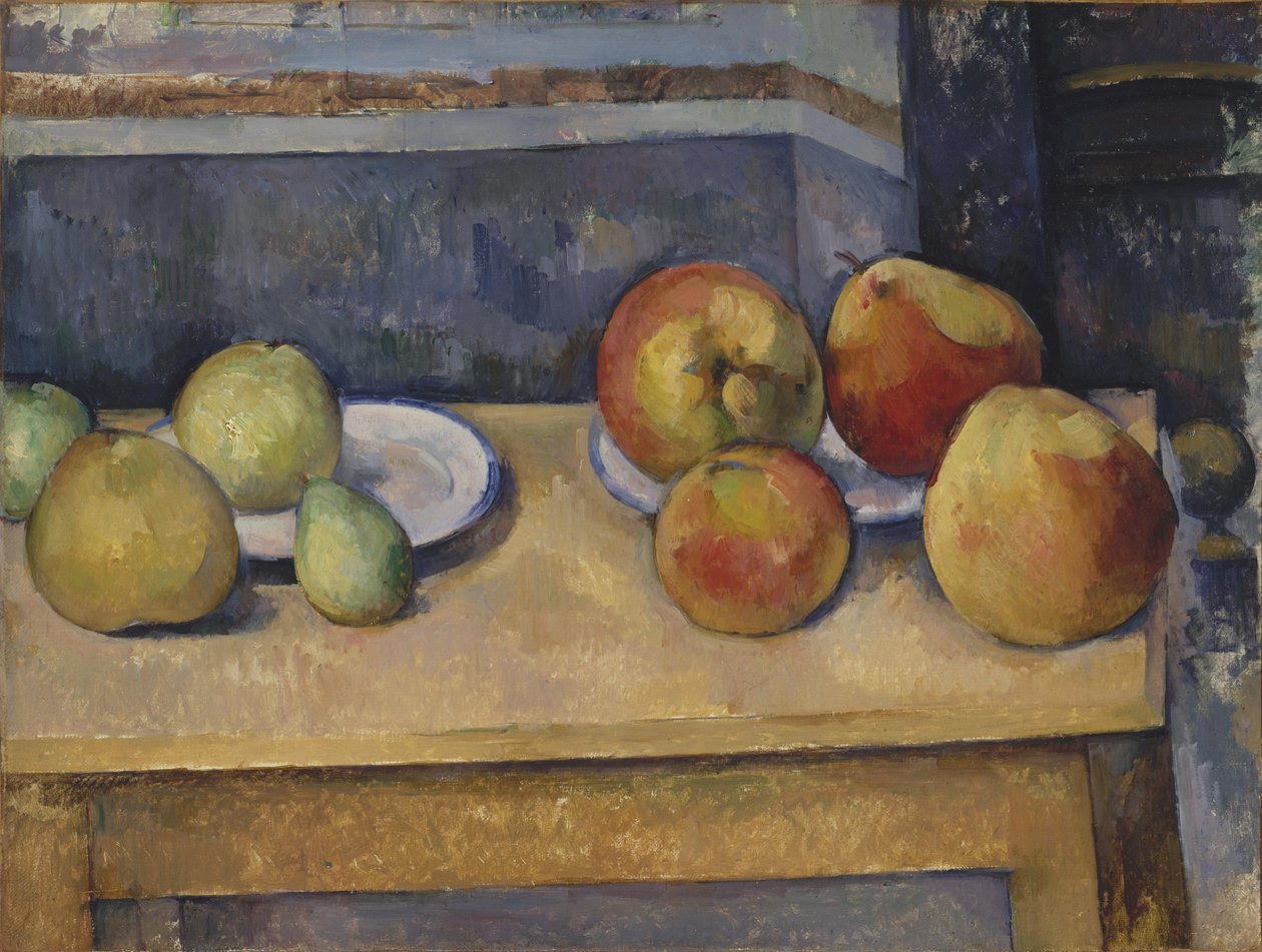 Zátiší s jablky a hruškami od Paul Cézanne