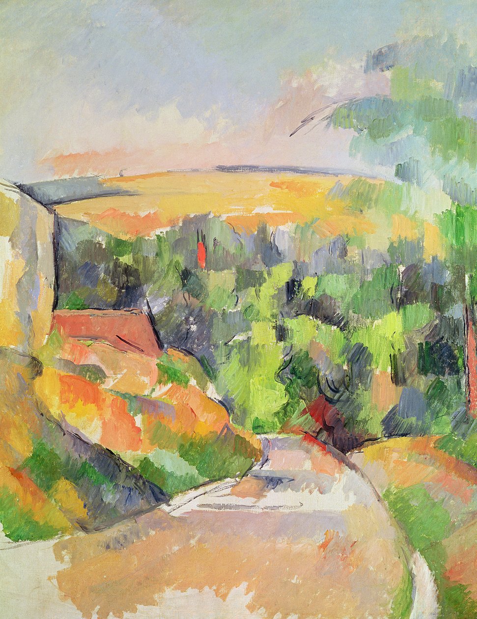 Zatáčka na cestě, 1900-06 od Paul Cézanne