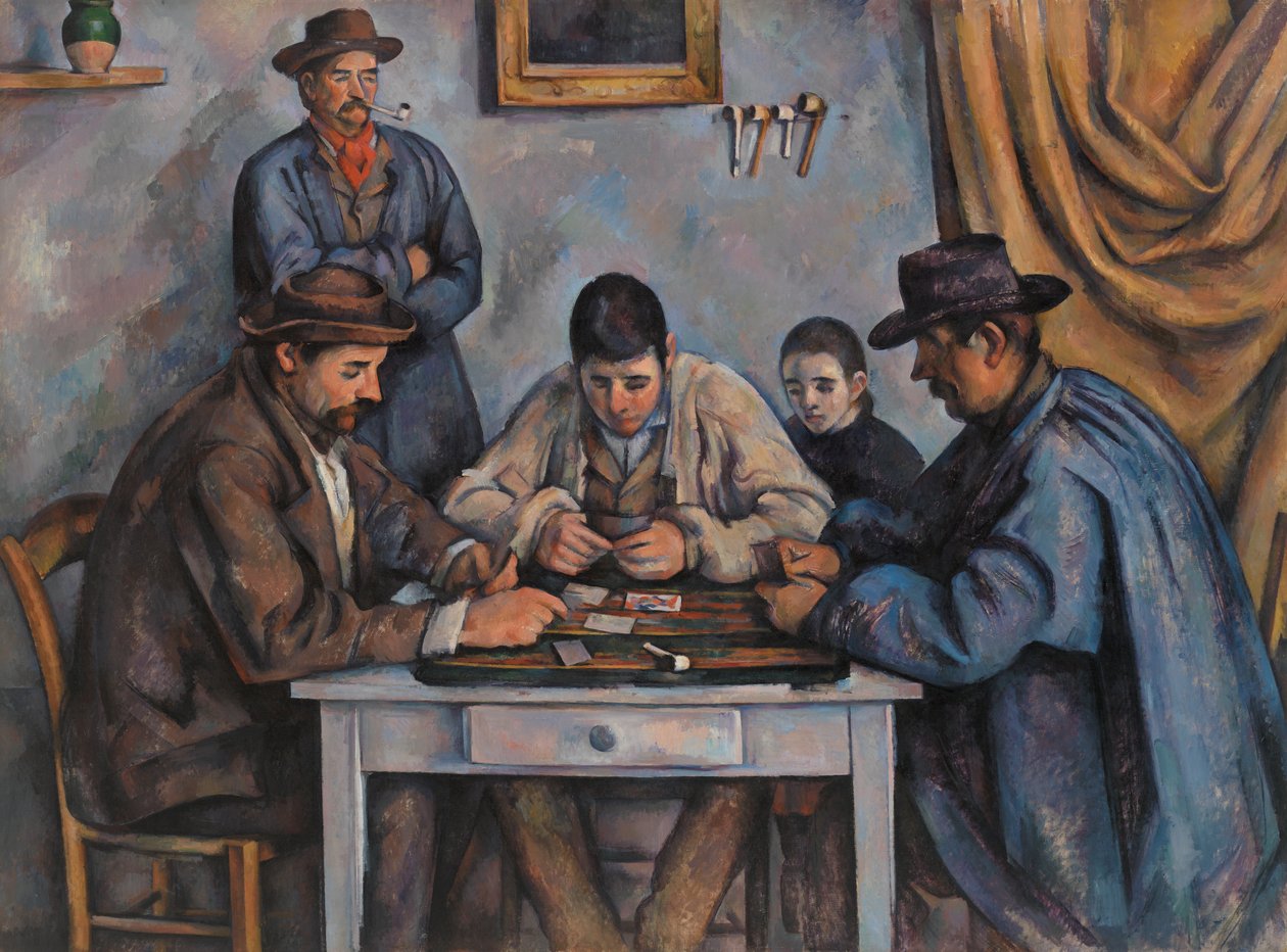 Hráči karet, 1890-92 od Paul Cézanne