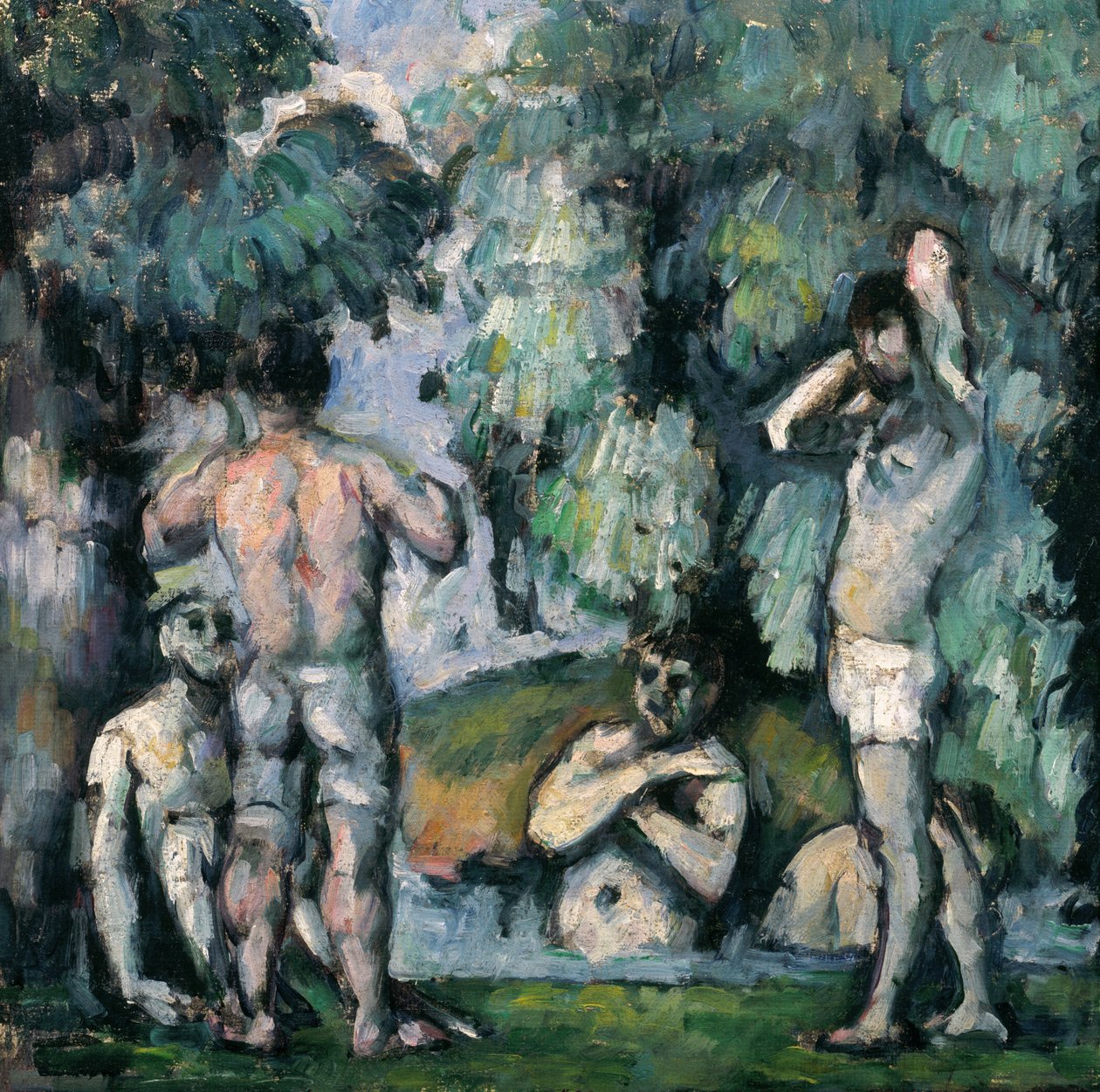 The Five Lathers, c.1875-77 od Paul Cézanne