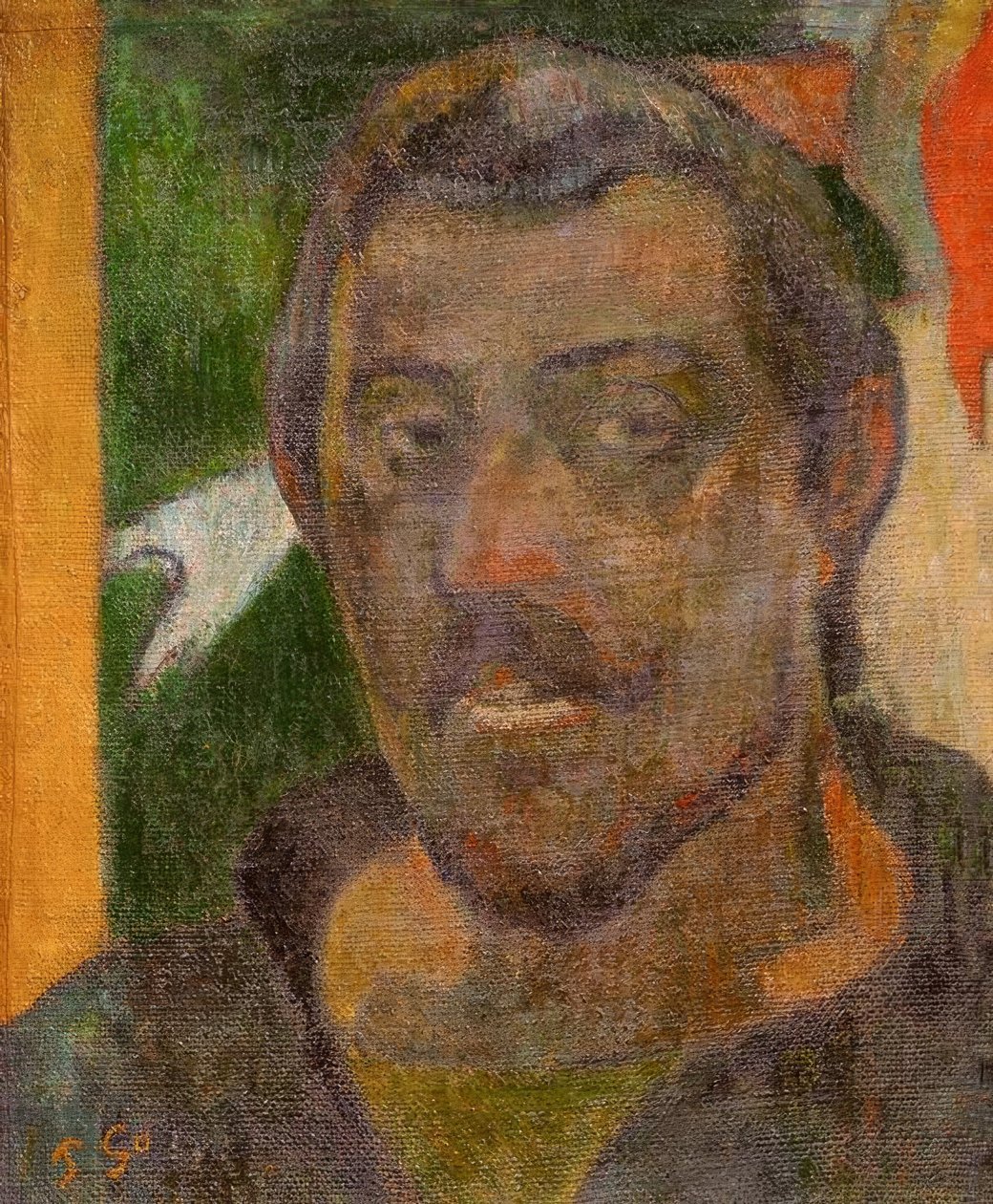 Autoportrét s Ondine od Paul Gauguin