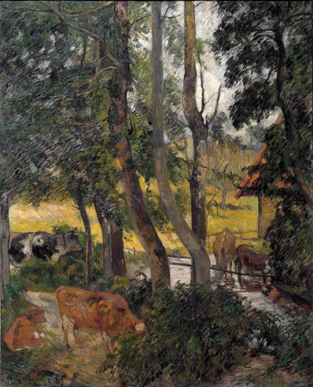 Bretonská krajina, 1885 od Paul Gauguin