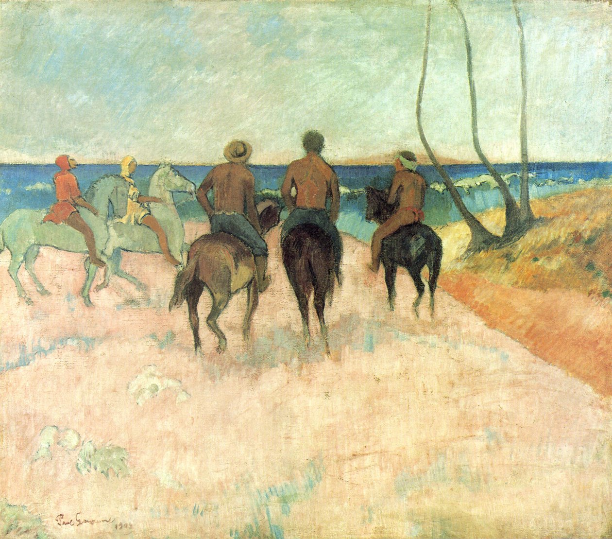 Jezdci na pláži od Paul Gauguin