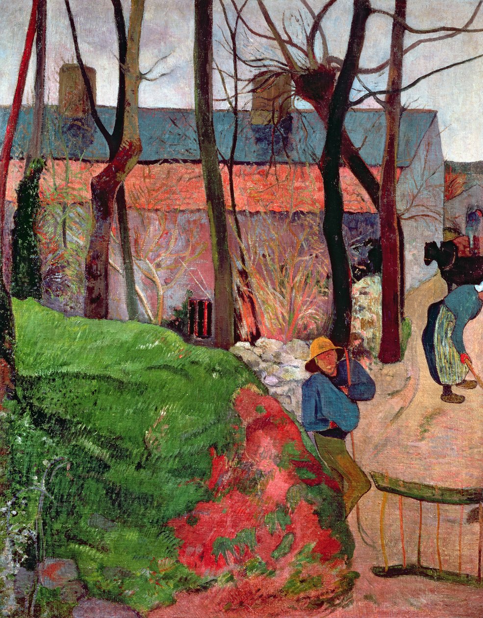 Chata v Le Pouldu, 1890 od Paul Gauguin