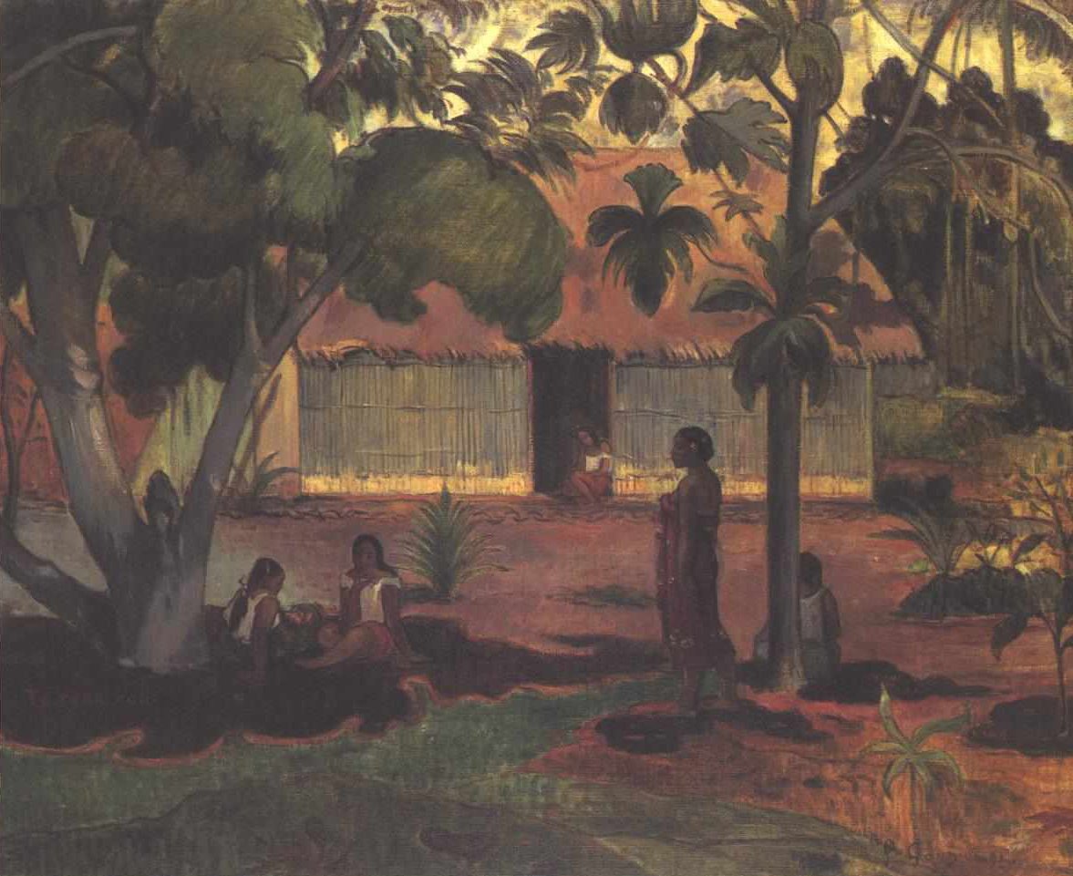 Velký strom od Paul Gauguin