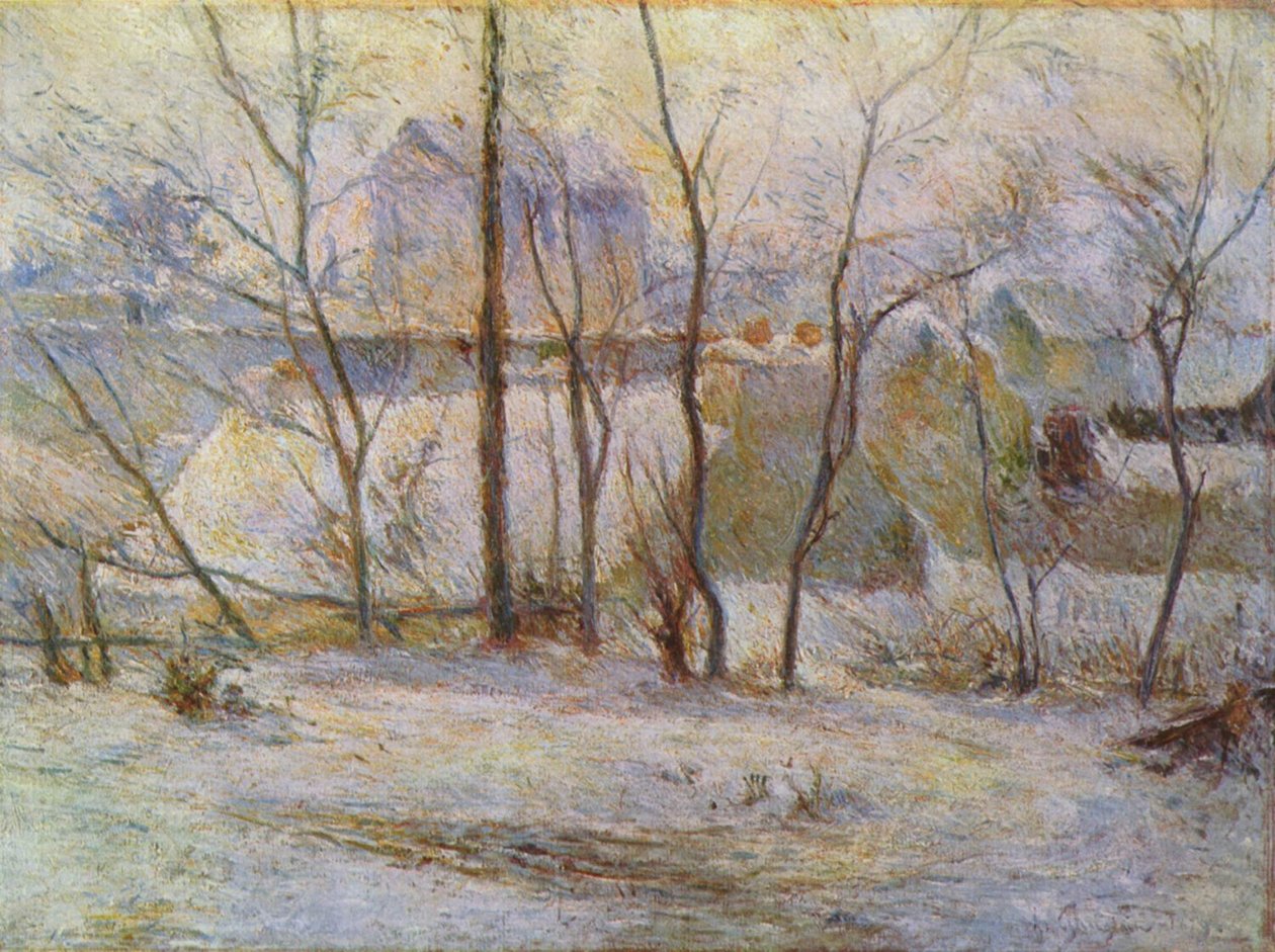 Zahrada ve sněhu od Paul Gauguin