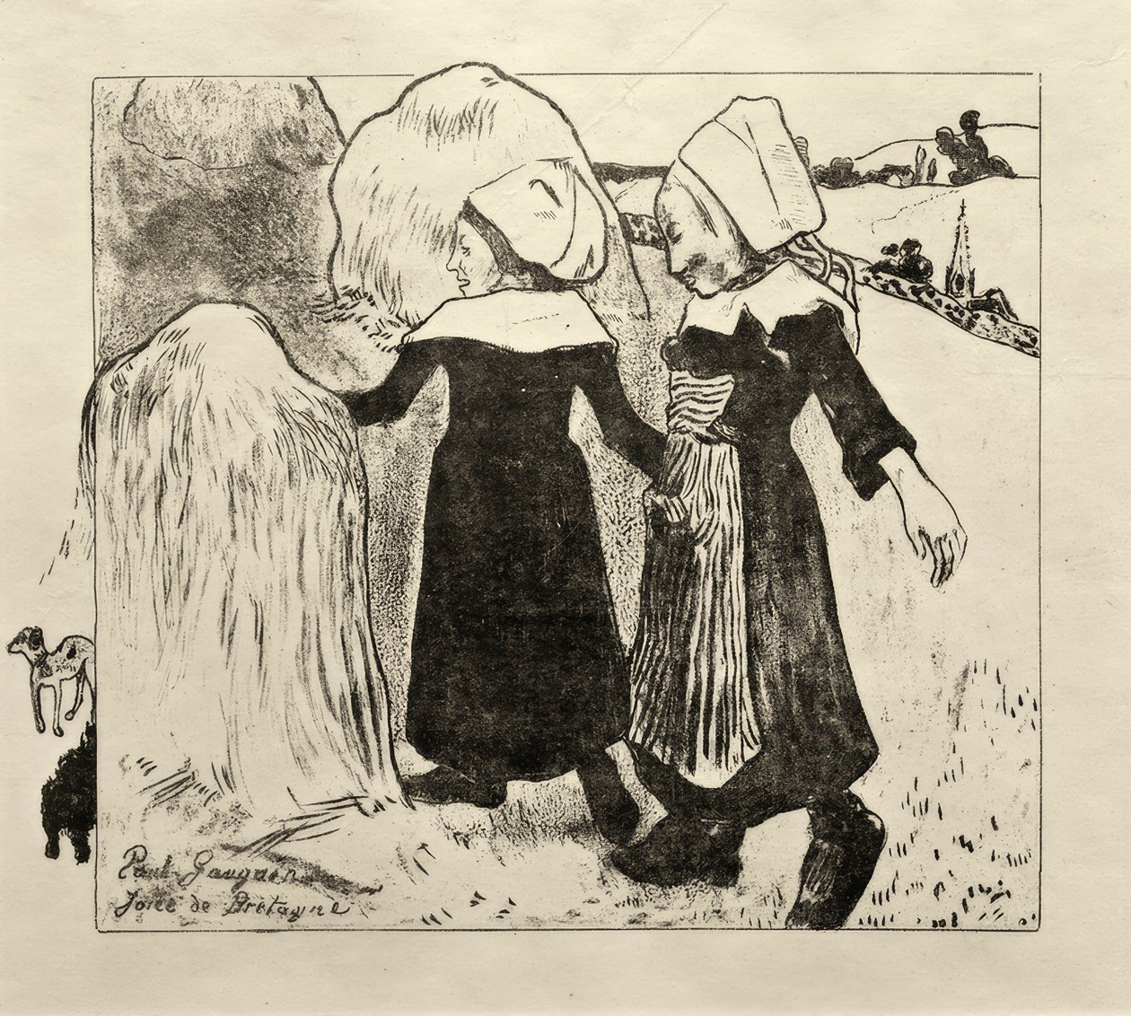 Radosti z Bretaně (Freuden der Bretagne) od Paul Gauguin