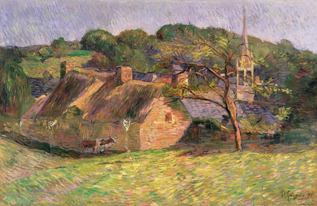 Krajina v Pont-Aven, 1888 od Paul Gauguin