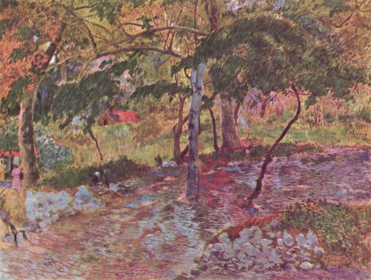 Krajina na Martiniku od Paul Gauguin
