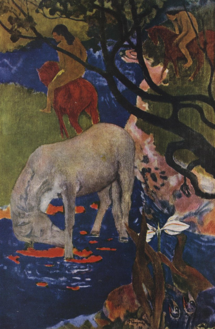 Bílý kůň od Paul Gauguin