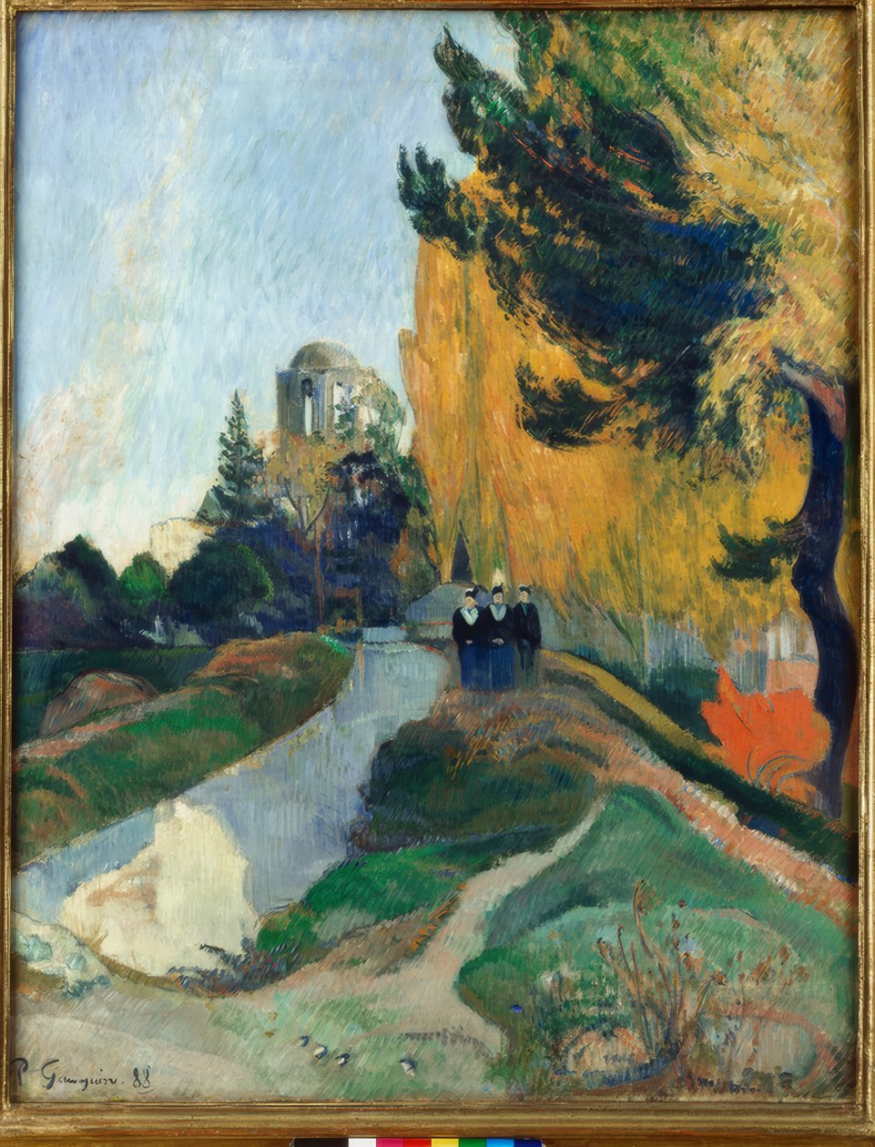 Les Alyscamps (Krajina aneb Tři Grácie v chrámu Ven od Paul Gauguin