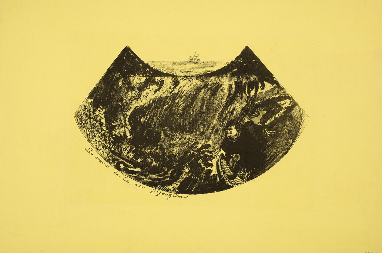 Mořská dramata- sestup do Maelstro ... od Paul Gauguin