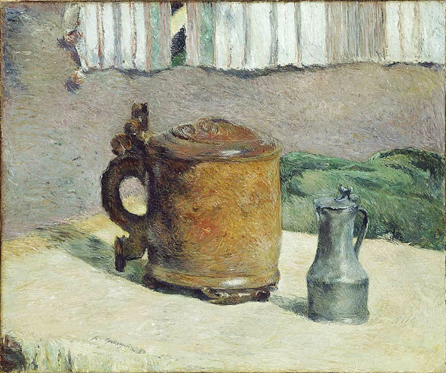 Zátiší s hliněným džbánem a Iron Cup od Paul Gauguin