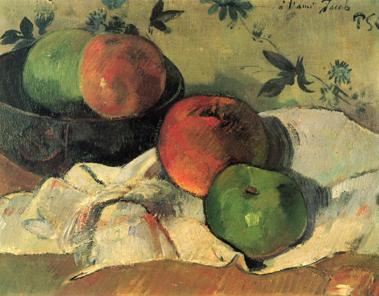 Zátiší příteli Jacobovi od Paul Gauguin
