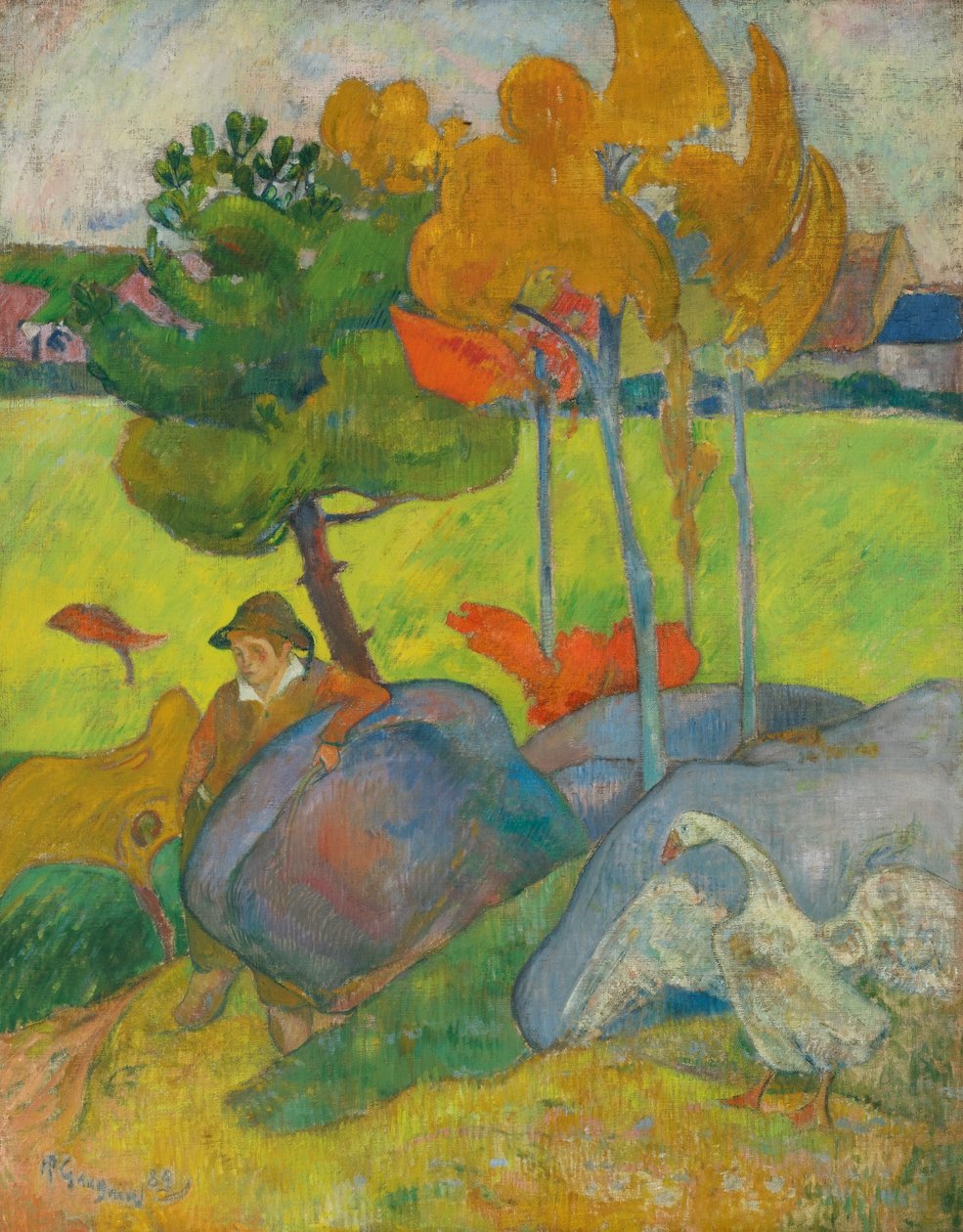 Malý Breton s husou od Paul Gauguin