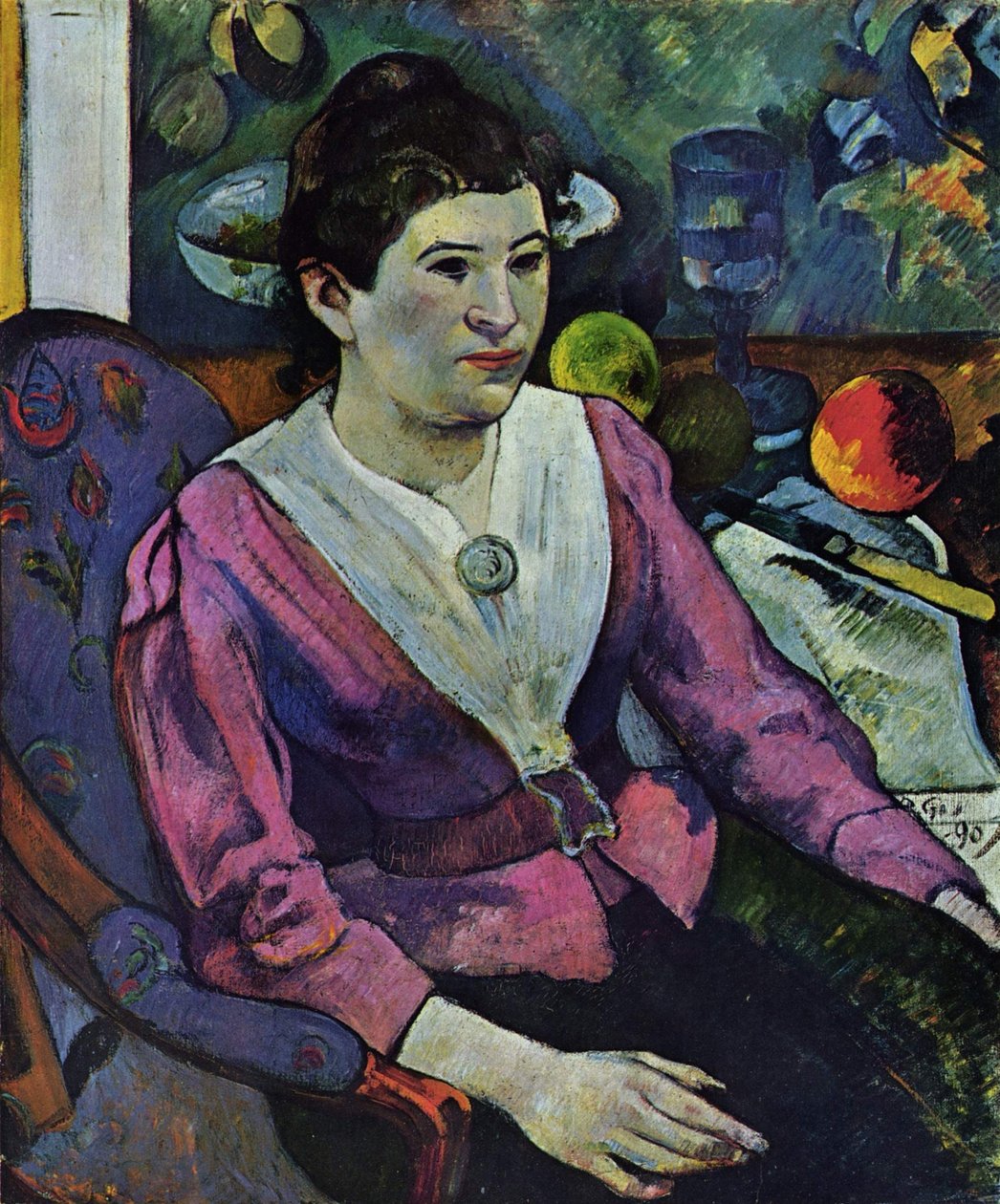 Portrét Marie Derrien Lagadu od Paul Gauguin