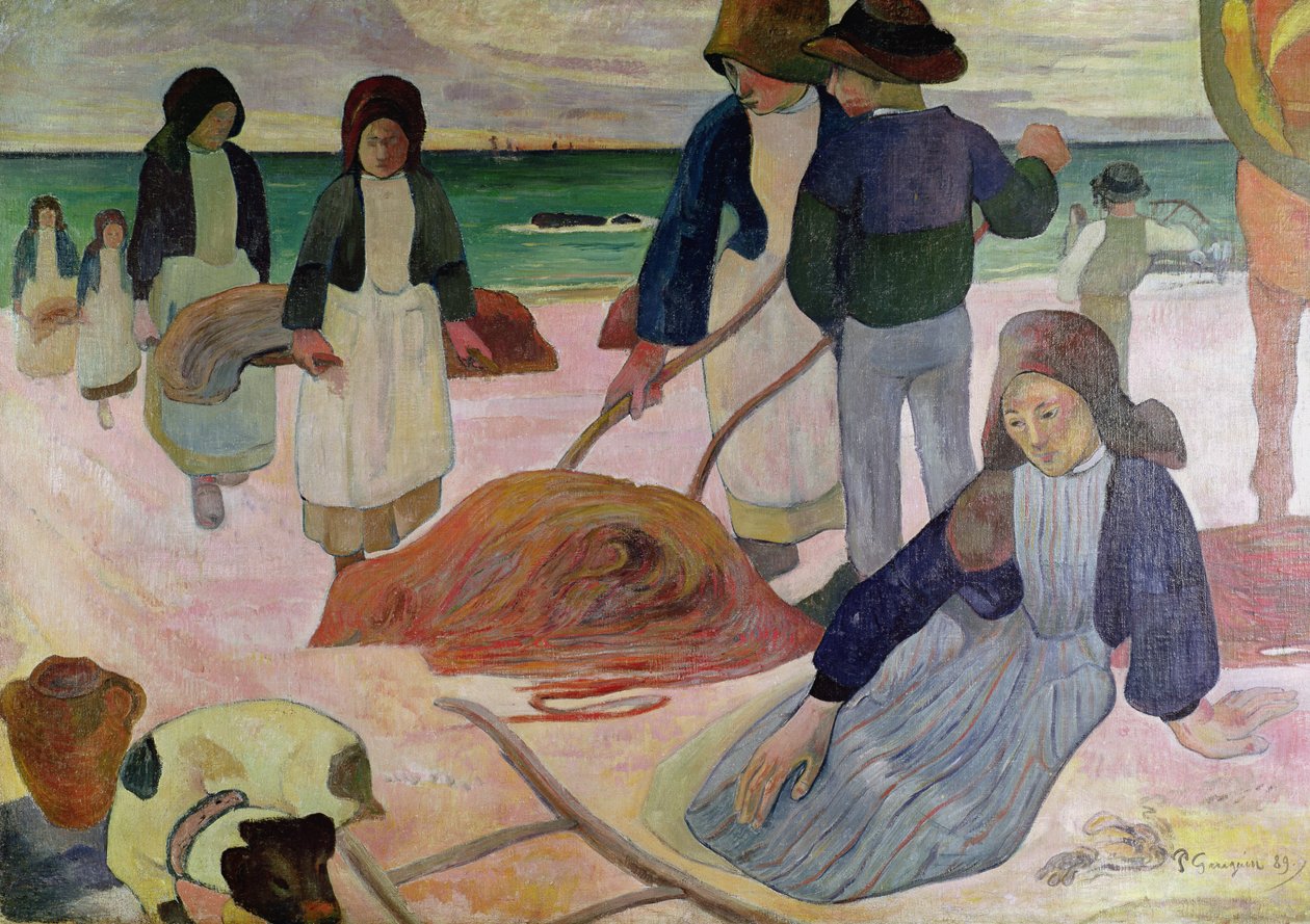 Sběrači mořských řas, 1889 od Paul Gauguin