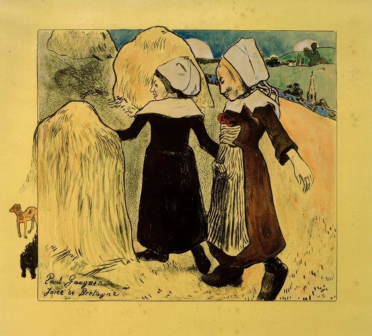 Volpini Suite: Radosti z Bretaně (Freuden der Bretagne) od Paul Gauguin