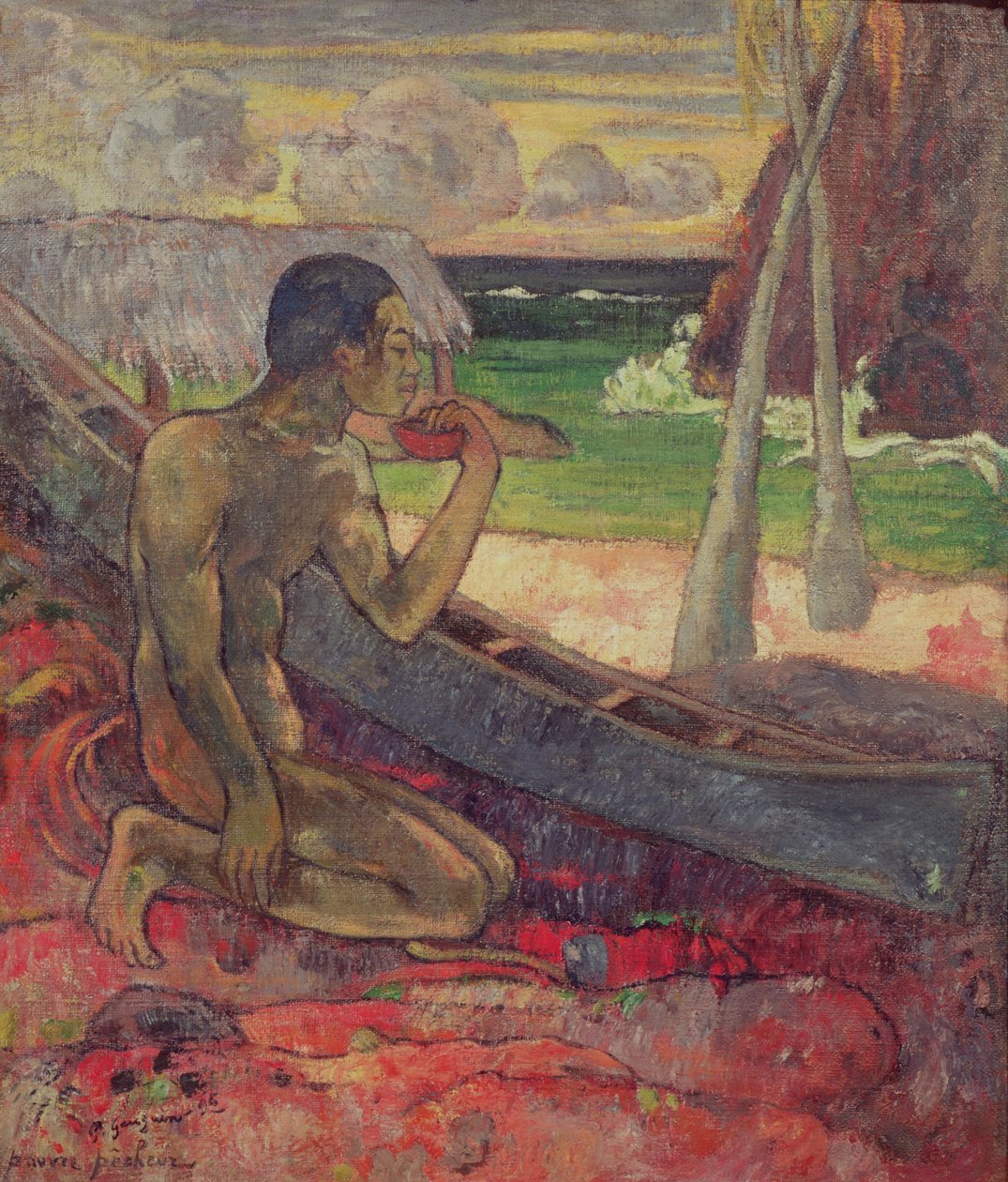 Chudý rybář, 1896 od Paul Gauguin