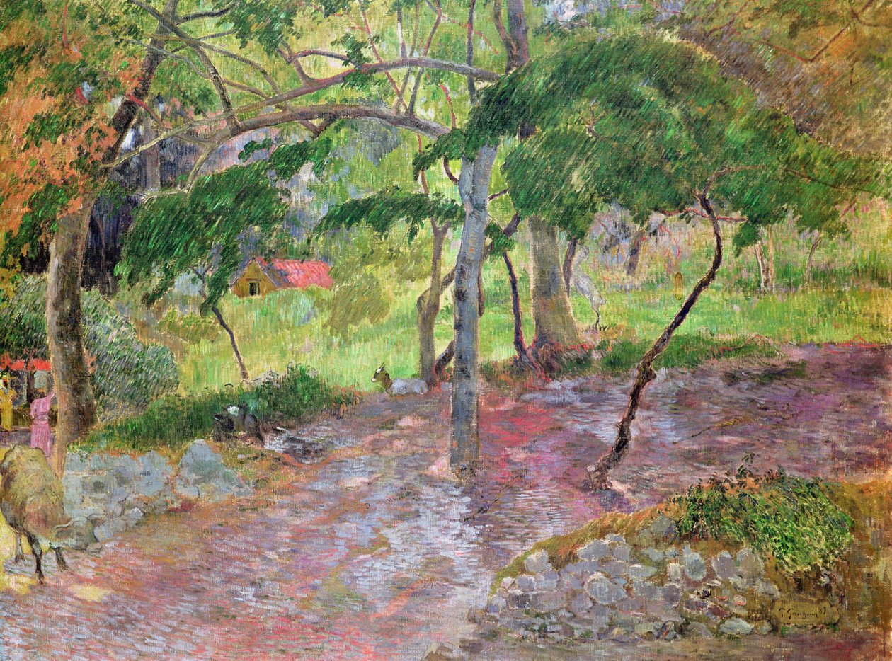 Tropická krajina, Martinik, 1887 od Paul Gauguin