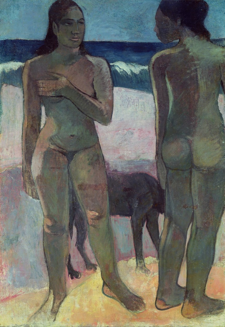 Dvě tahitské ženy na pláži, 1891 od Paul Gauguin