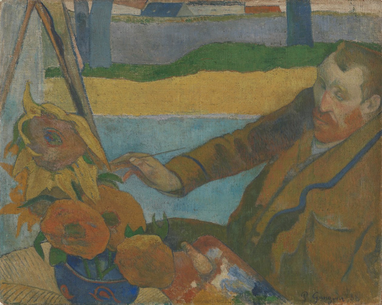 Vincent van Gogh Malování slunečnic od Paul Gauguin