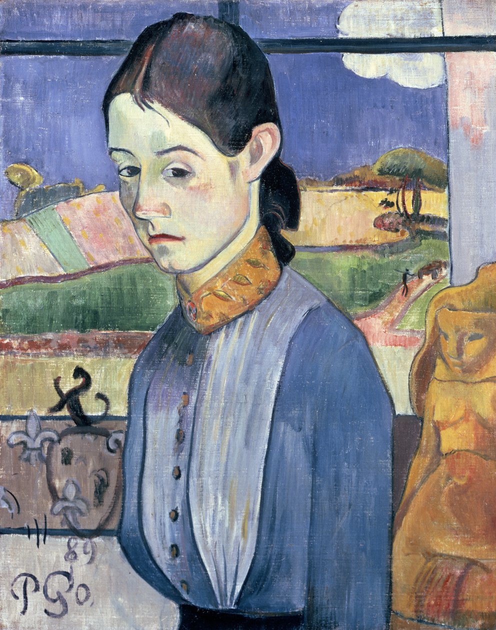 Mladá Bretonka, 1889 od Paul Gauguin