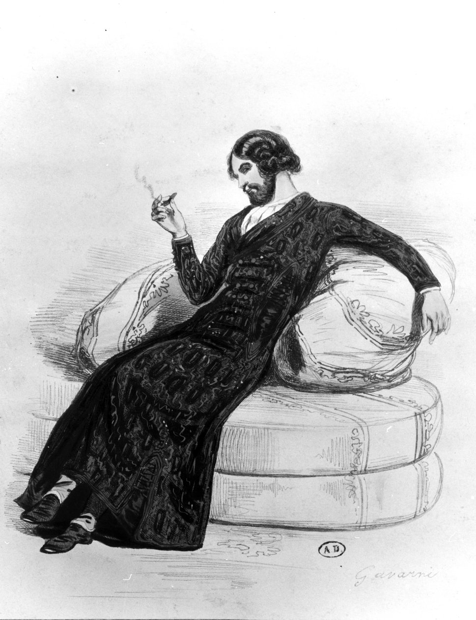 Umělec, kolem roku 1830 od Paul Gavarni