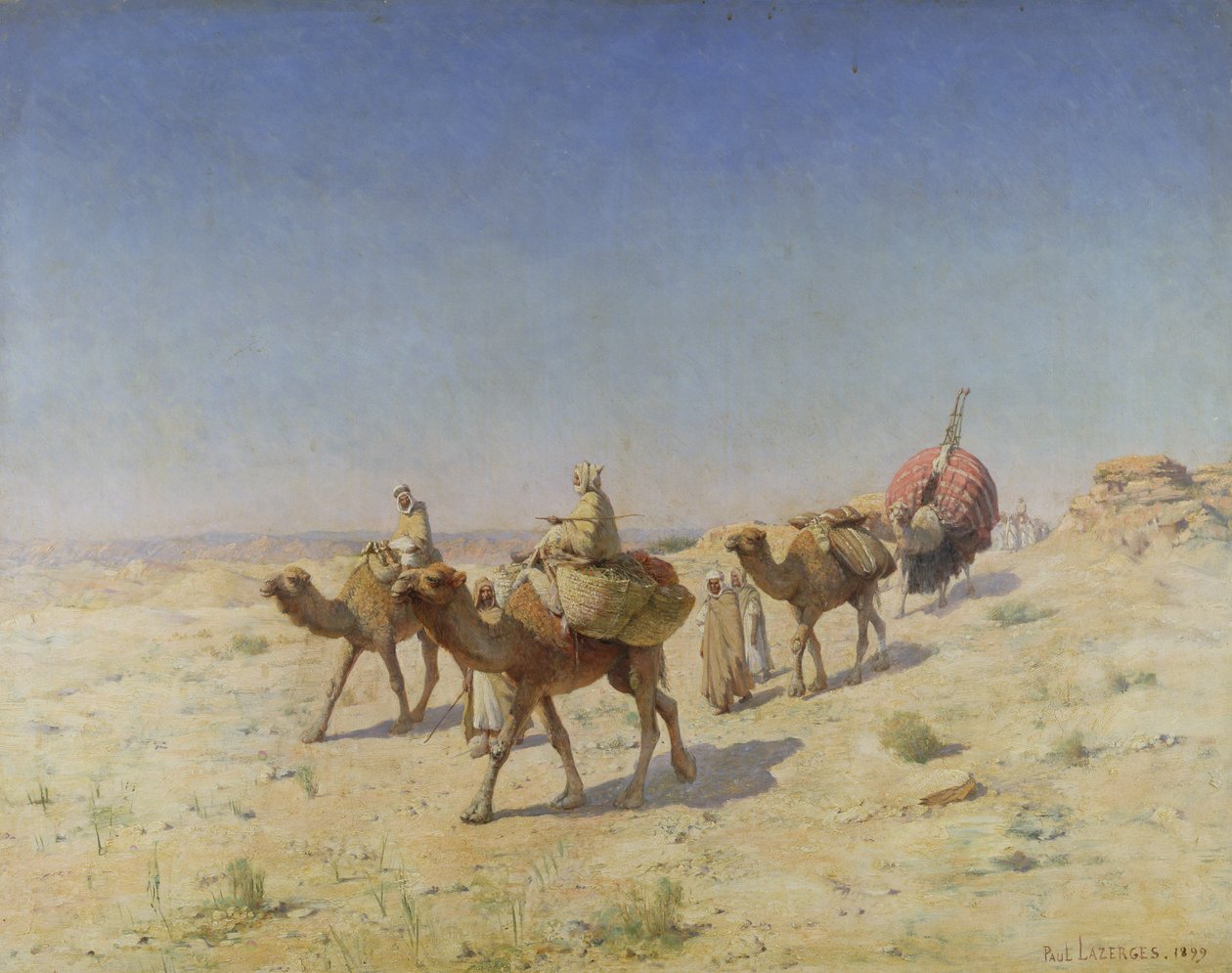 Velbloudí vlak, 1899 (panel) od Paul John Baptiste Lazerges